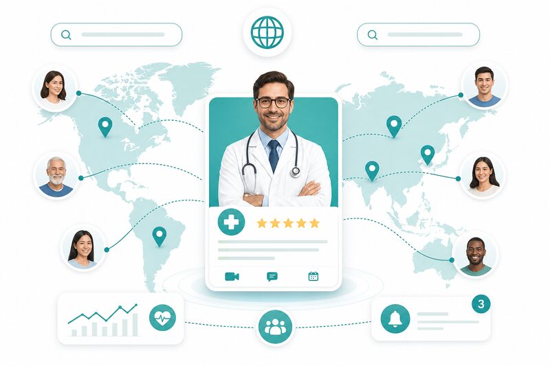 Doctor profile search on DoctorBookly